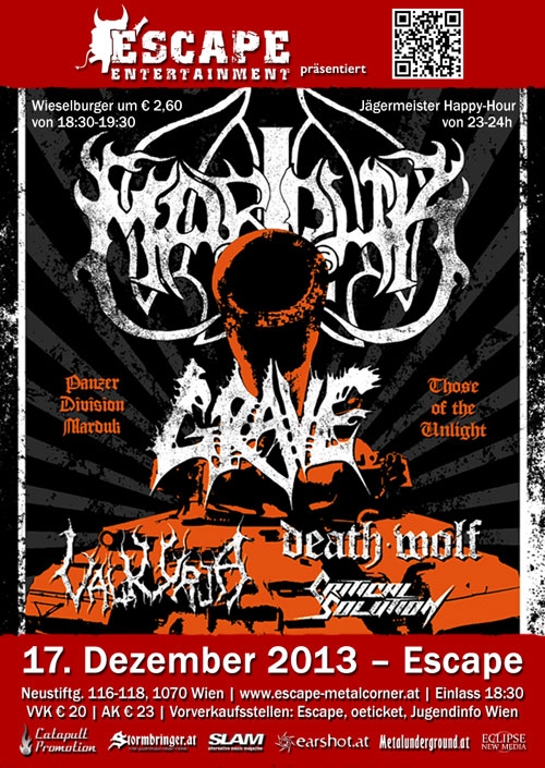 Marduk, Grave, Death Wolf, Valkyrja, Critical Solution