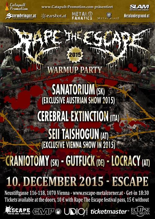 Rape The Escape 2015 - Warmup Party