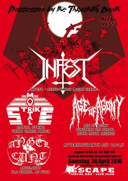 Infest, Mortal Strike, Age Of Agony, Angelcunt