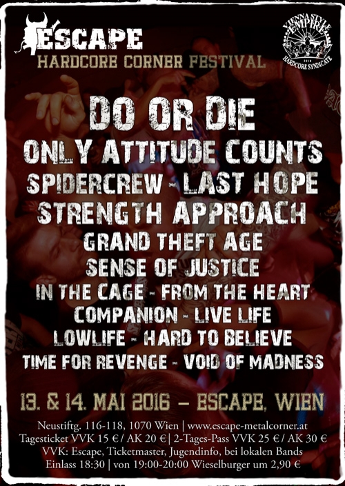 Escape Hardcore Corner Festival - Tag 1