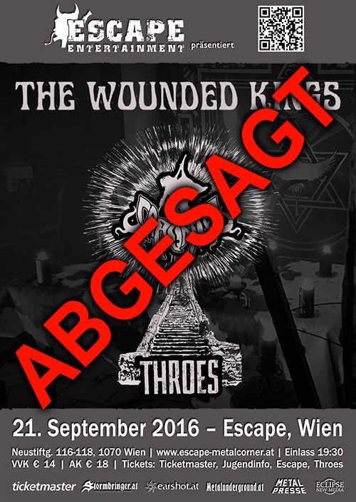 ABGESAGT: The Wounded Kings, Caronte, Throes