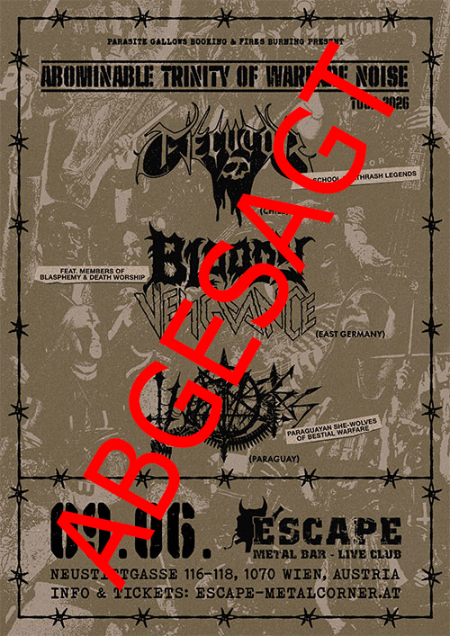 ABGESAGT: Ejecutor, Bloody Vengeance, Infaustes